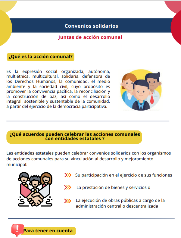 Previsualización PDF Convenios solidarios - Juntas de acción comunal