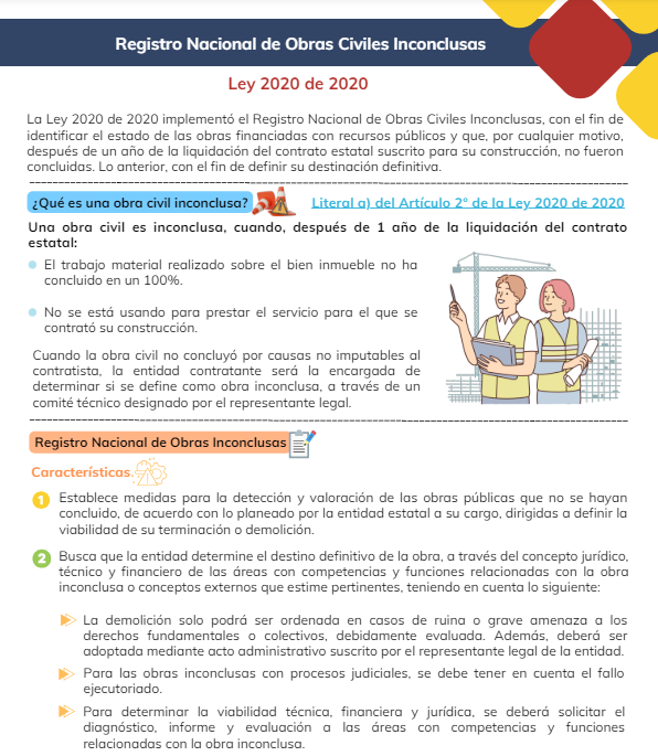 Previsualización PDF Registro Nacional de Obras Civiles Inconclusas