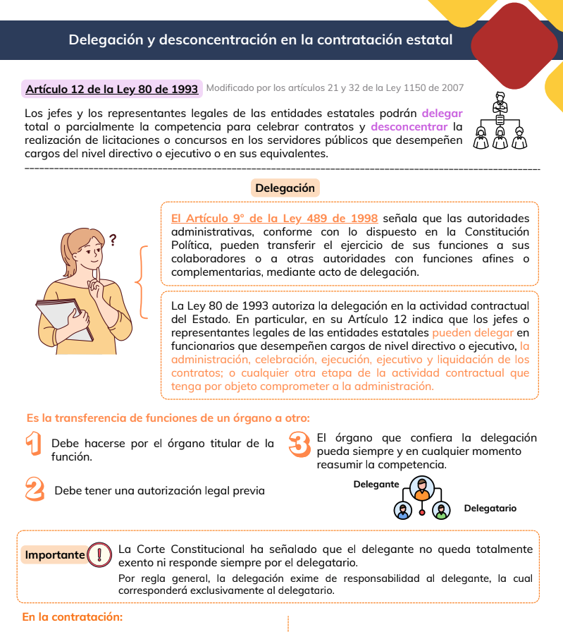 Previsualización PDF Delegación y desconcentración en la contratación estatal